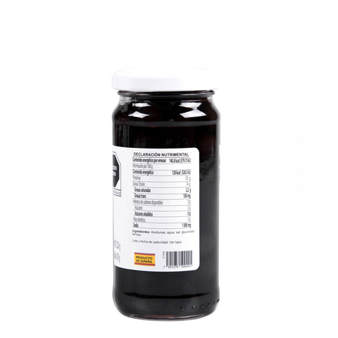 Pitted Black Olives 220g La Pasiega