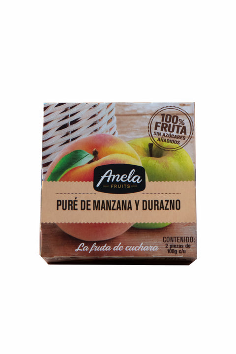 Anela Puré de Manzana y Durazno  (2x100g)