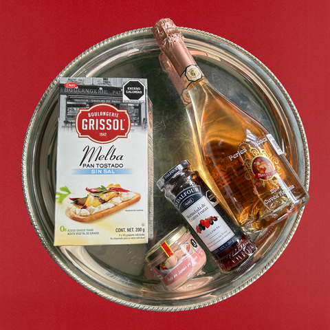 Kit Navideño: Tapas para 2 con Cava Rosada