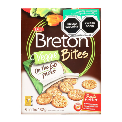 Breton Bites Veggie Dare Cookies 132g