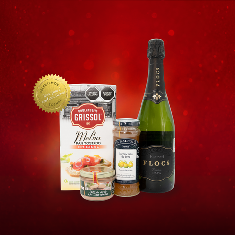 Kit Navideño: Tapas para 2 con Cava Blanca