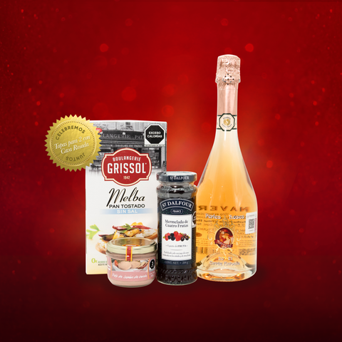 Kit Navideño: Tapas para 2 con Cava Rosada