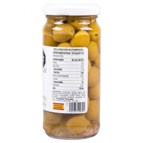 Anchovy Stuffed Olives 230g La Pasiega